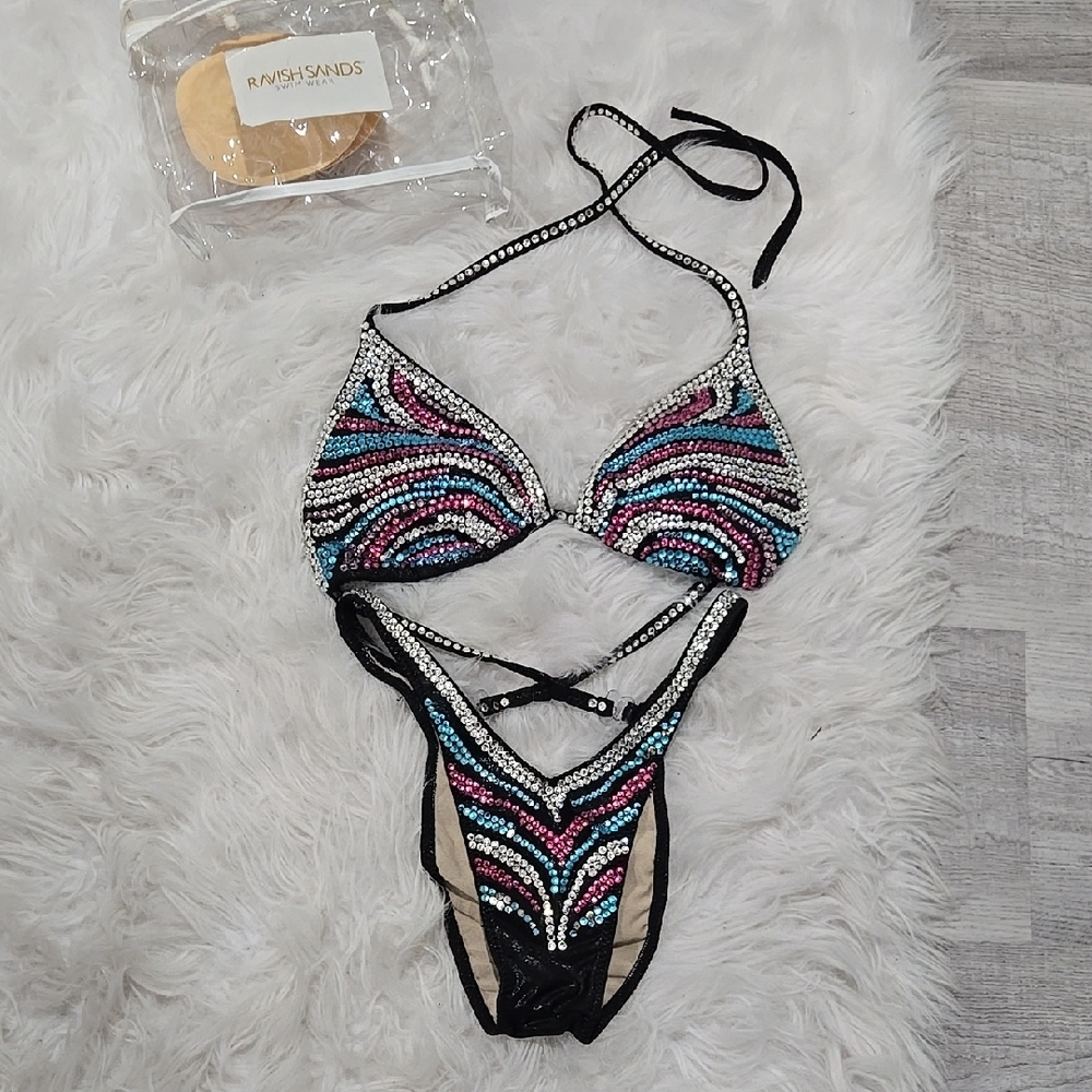 Ravish Sands Multicolor Beaded Bikini